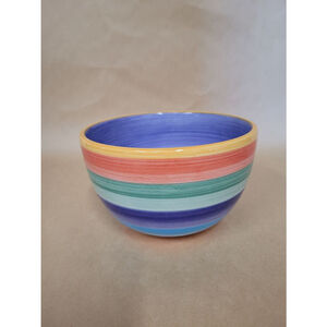Rondo Hand-painted Striped Bowl